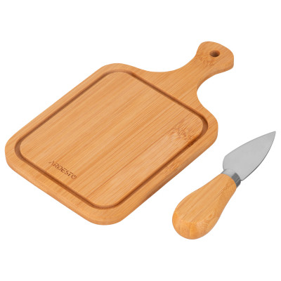 Доска для подачи Ardesto Midori, 2 предмети, 19х11х0.8см, бамбук, нержавіюча сталь (AR0936) Вінниця - фото 2