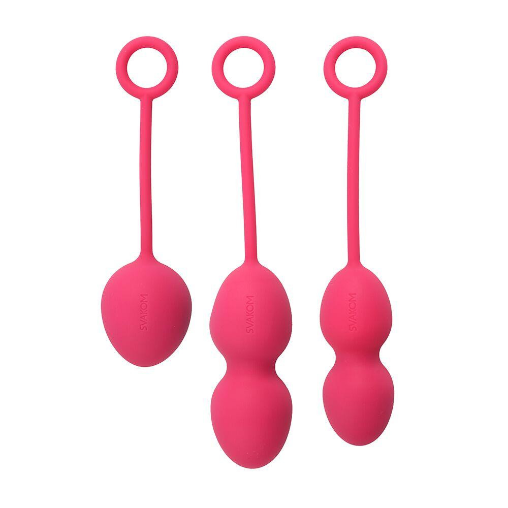 Набор вагинальных шариков со смещенным центром тяжести Svakom Nova Plum Red Sex Aura Киев - изображение 1