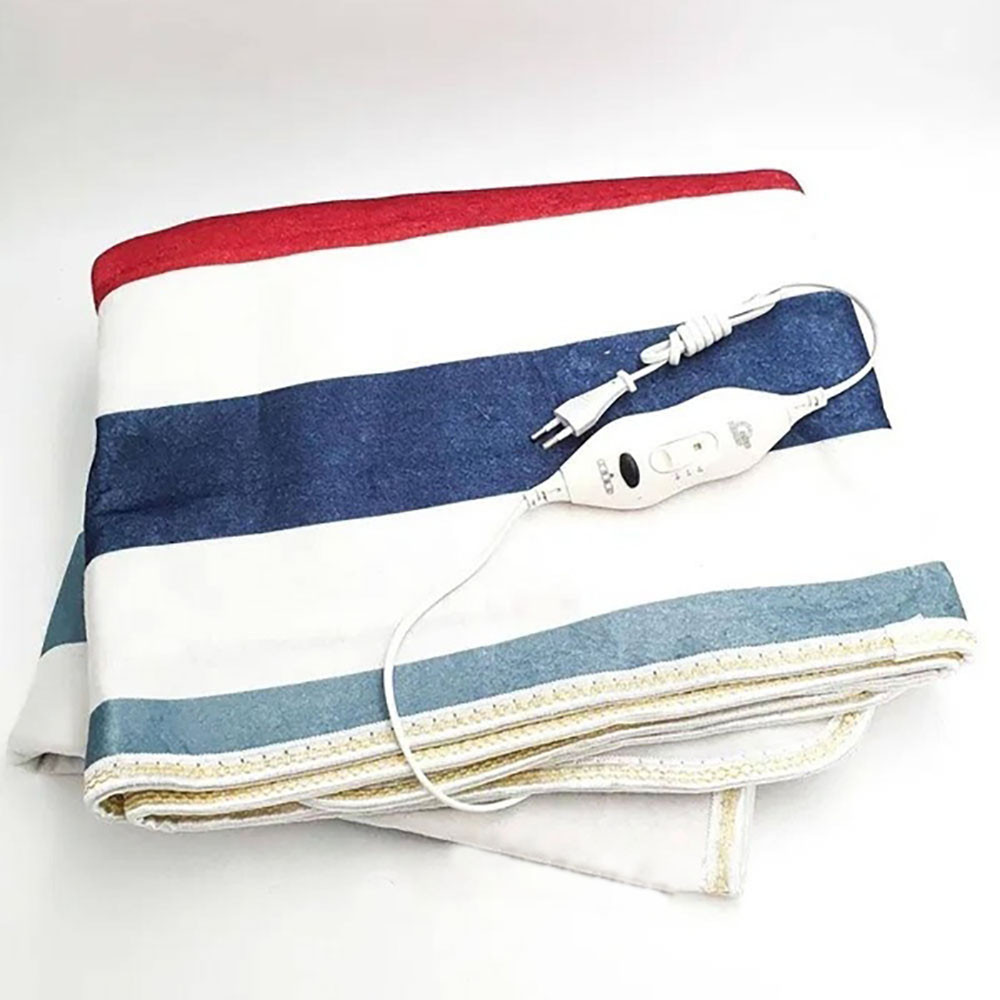 Электропростынь односпальная YASAM 160х120 см, Разноцветная полоска / Мягкая электропростыня с подогревом Киев - изображение 2