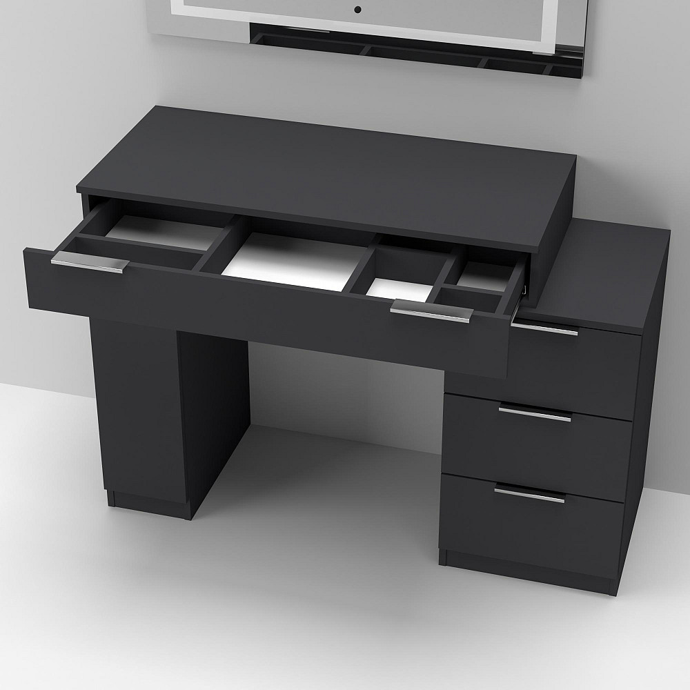 Стіл туалетний Трюмо Крістал, Антрацит, 1200/452/847 Львів - фото 3