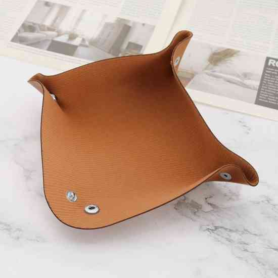 Кожаный лоток для хранения в скандинавском стиле на стол Винница