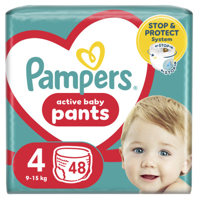 Подгузники Pampers трусики Pants Размер 4 (9-15 кг) 48 шт (8006540068755) Винница - изображение 1
