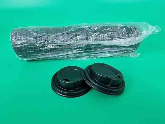 Кришка під склянку паперова. Ф70 (175 Маестро.) чорна (гар) (50 шт.) Харків