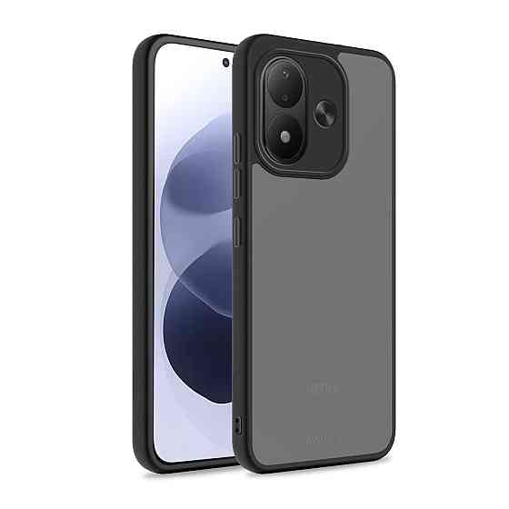 Xiaomi Redmi Note 17 Чехол матовый TPU+PC (черный) Одесса