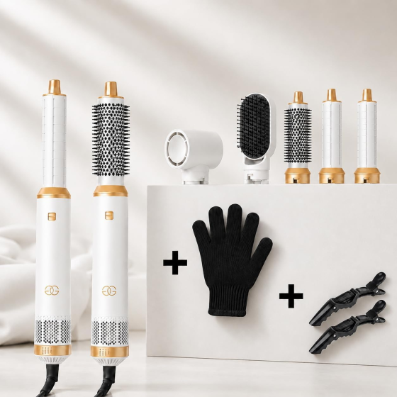 Мультистайлер Golden Goods Airstyler 5-в-1 1000 Вт, 110 000 об/хв, іонізація, фен для локонів, об'єму та випрямлення Київ