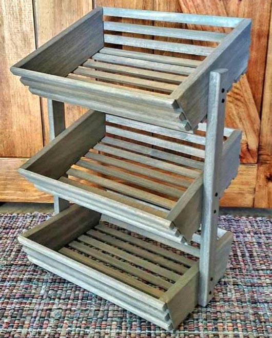 Стелаж для овочів і фруктів "Капчорі" маренго Миколаїв - фото 1