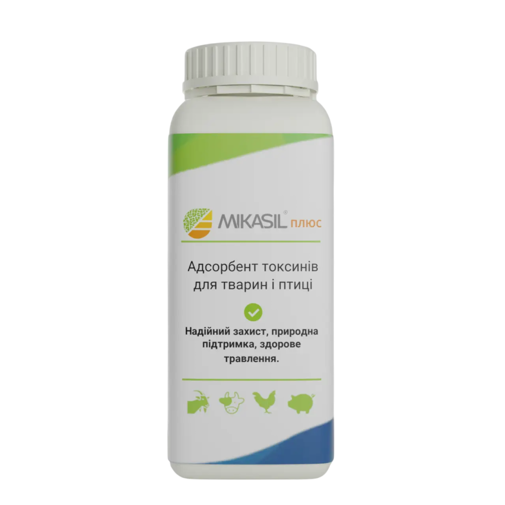 Адсорбент токсинов Микасил Плюс для животных и птицы (защита и поддержка пищеварения), 1 л Винница - изображение 1