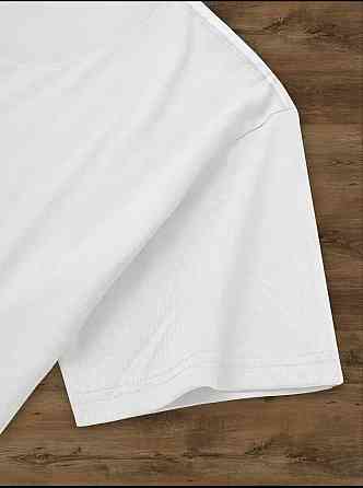 Футболка оверсайз жіноча довга з малюнком Білий Малюнок 46/48 Харків