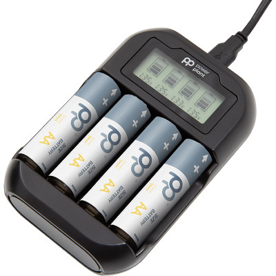 Зарядное устройство для аккумуляторов PowerPlant PP-UN4 (AA, AAA / input microUSB DC 5V/2A) (PP-UN4) Винница - изображение 2