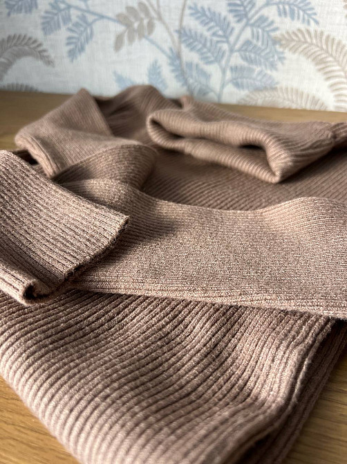 Светр жіночий A-N 920 водолазка гольф рубчик високий комір one size, шоколад, one size Київ - фото 2