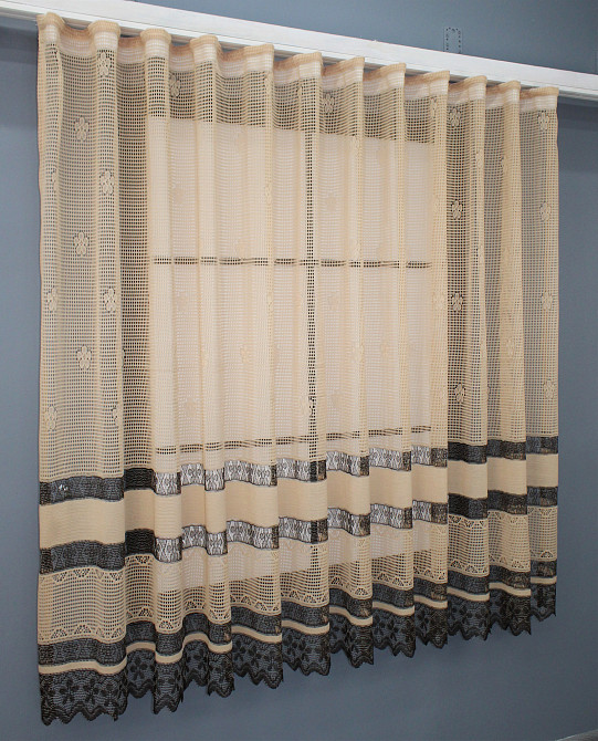 Тюль VR-Textil 787т Juli Сетка Какао с венге 300х150 см (40-489) Киев - изображение 2