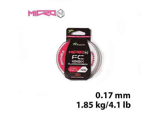Флюорокарбон Micron FC 0,17мм 1,85кг 12м ТМ INTECH Київ