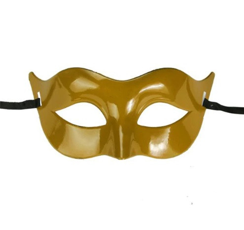 Карнавальна маска пластикова one size золотистий Київ - фото 1