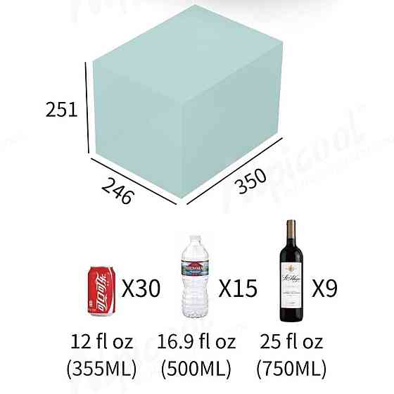 Автохолодильник компрессорный Alpicool KL19 (21 литр).  -20 ℃. 12, 24, 220 вольт Киев