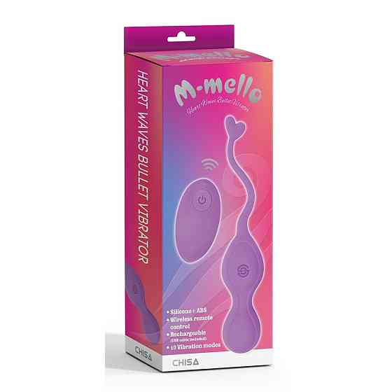 Виброяйцо с дистанционным пультом управления Chisa M-mello, фиолетовое Sex Aura Киев