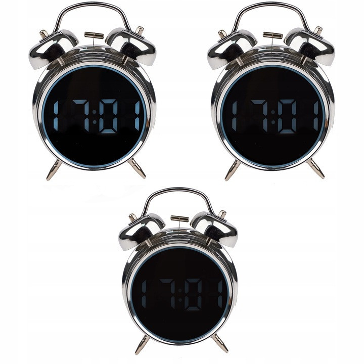 Цифровий годинник-будильник в ретро стилі з підставкою Izoxis (26337) Нововолинськ - фото 3