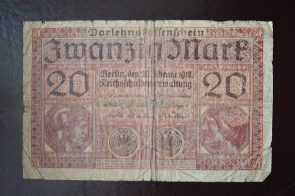 Німеччина 20 марок 1918 рік (Р-3) 4 Полтава - фото 1