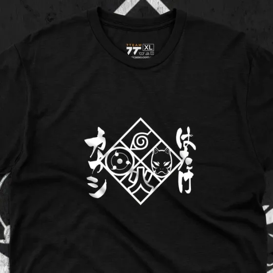 Футболка для подростка мальчика с принтом Наруто Символи Размер 160 Anime10282 Днепр