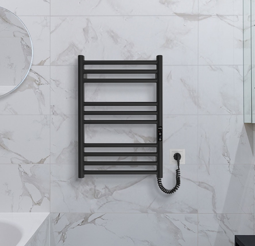 Електрична рушникосушка HF Greenwich 570х430 TR K чорна матова Київ - фото 5