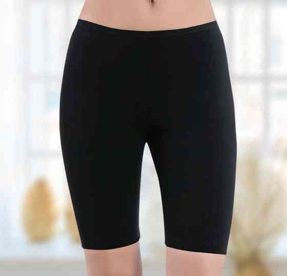 Трусы женские удлиненные однотонные хлопок - чёрные Ozkan 0413 L Киев