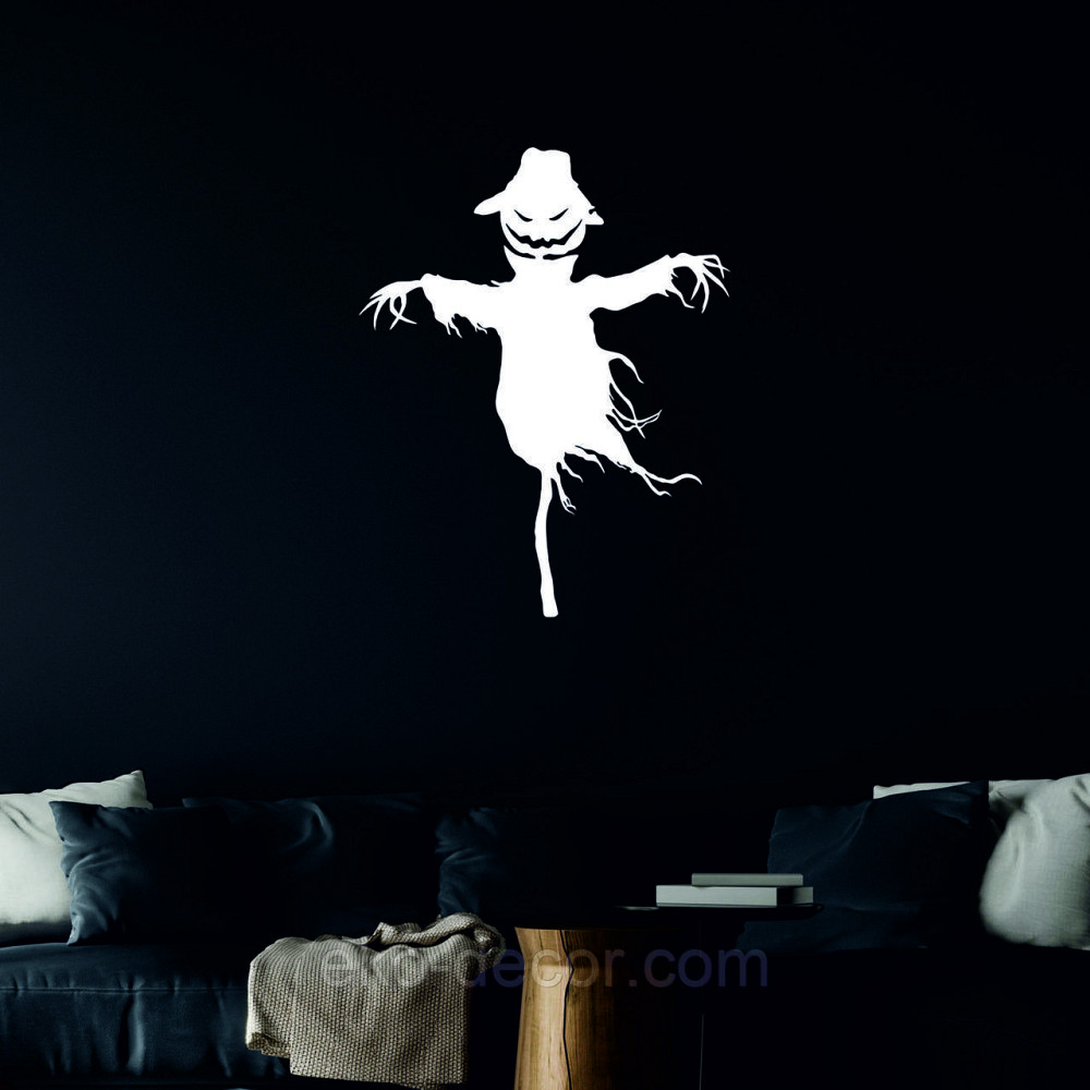 Декоративне настінне Панно «Пугало. Гелловін », Декор на стіну 70*55 см, Білий Київ - фото 5