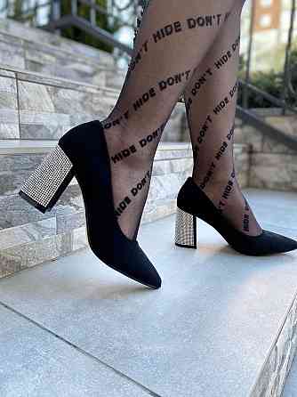 Meideli Туфлі жіночі MEIDELI чорні еко-замша каблук 8 см 38р. (4111) Коломыя