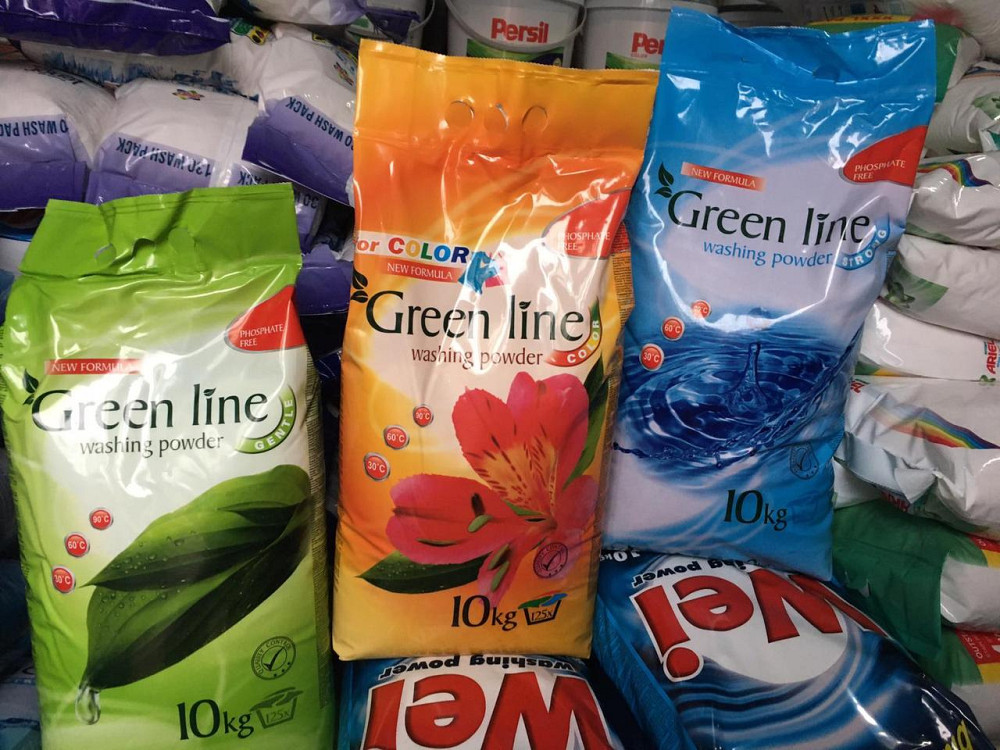 Пральний порошок🌿 Green Line порошок 10 кг 🧺 Gentle | Color | Strong 💧 Фосфат-Free ✅ Супер економія Киев - изображение 5
