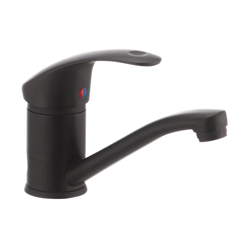 Черный смеситель для умывальника Haiba Mars 004 с изливом 15 см (HB0249) Харьков - изображение 1