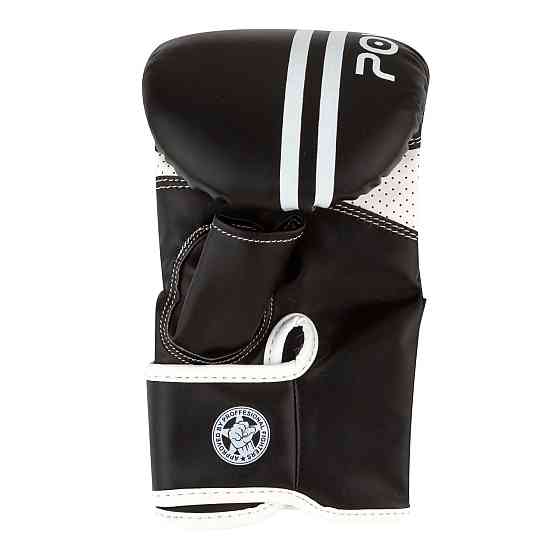 Снарядні рукавиці PowerPlay 3025 Чорно-Білі M (капа в подарунок) Луцьк