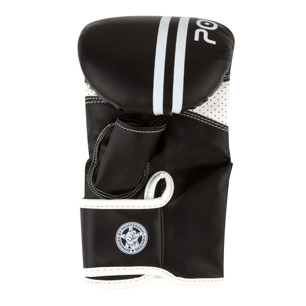 Снарядні рукавиці PowerPlay 3025 Чорно-Білі M (капа в подарунок) Луцк - изображение 3