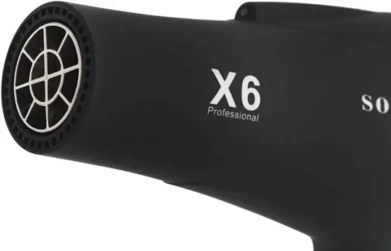 Фен X6 професійний 2200 Вт з AC мотором, 3 швидкості, холодне обдування, захист від перегріву. Одеса