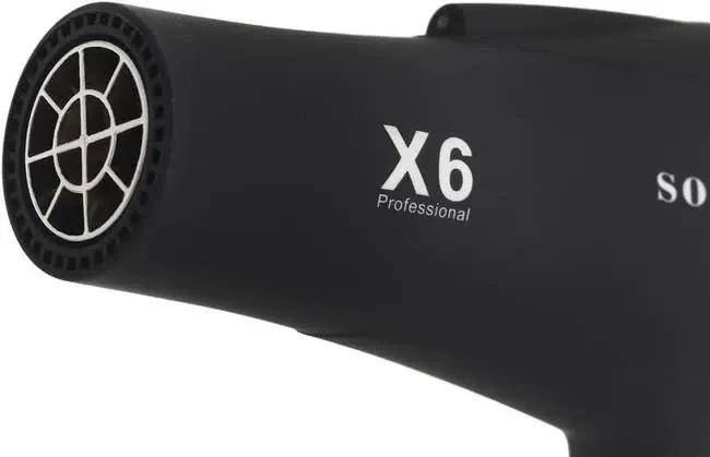 Фен X6 професійний 2200 Вт з AC мотором, 3 швидкості, холодне обдування, захист від перегріву. Одеса - фото 3