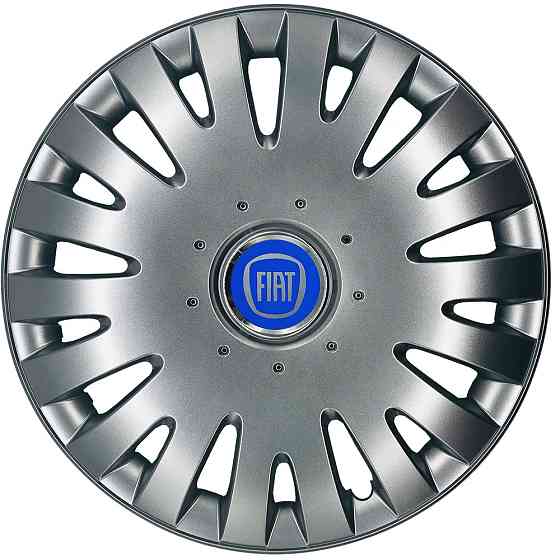 Автомобільні модельні ковпаки R13 Fiat (синій) 108 4шт, SJS, сріблясті Київ