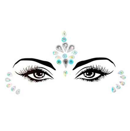 Стрази для обличчя для вечірок та виступів one size різнобарвний Київ