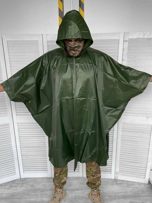 Дощовик пончо тенд хакі олива Одеса - фото 2