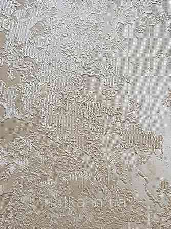 Шпалери вінілові на паперовій основі Sirpi Italian Silk 7 під венеціанську штукатурку пісочний сріблясті 3д Київ