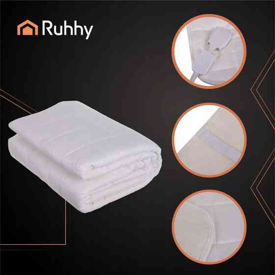 Електричне простирадло 190x80 см з підігрівом 9 рівнів нагріву Ruhhy (26222) Нововолинськ