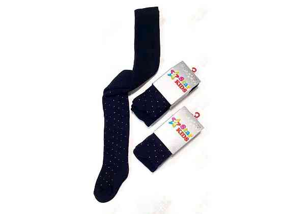 Колготы детские махра SK065 Цветная точка (баклажан) р.150-156 ТМ STAR KIDS Киев