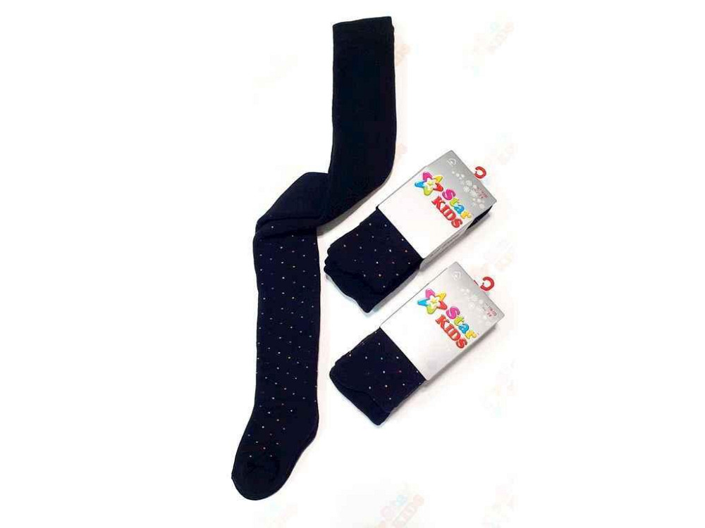 Колготы детские махра SK065 Цветная точка (баклажан) р.150-156 ТМ STAR KIDS Киев - изображение 1