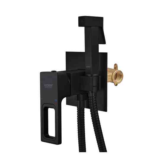 Черный смеситель для гигиенического душа Koer KB-23009-05 (KR3511) Харьков