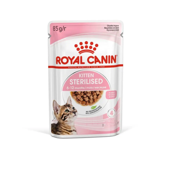 Royal Canin Kitten Sterilised Gravy (Роял Канін Кіттен Стерелайзд) корм для стерилізованих кошенят 85 г х 12 шт. Запоріжжя