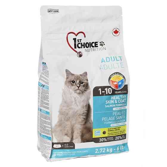 1st Choice Adult Healthy Skin&Coat ФЕСТ ЧОЙС ХЕЛЗИ ЛОСОСЬ сухой суперпремиум корм для котов Киев