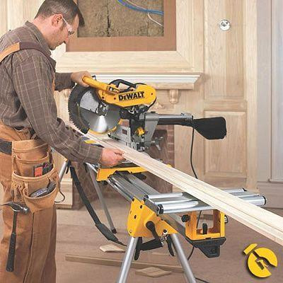 Ручна настільна торцювальна пила по дереву DeWALT DWS780 : 1675 Вт, глибина різу 112мм, круг 305 мм Київ - фото 8