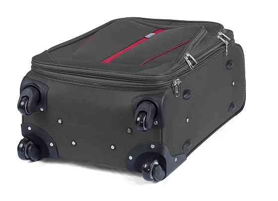 Валіза тканинна WINGS 1706 середня 65 см сіра 4 колеса Київ
