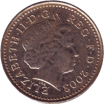 Монета 5 пенсів. 2003 рік, Великобританія. Полтава - фото 1