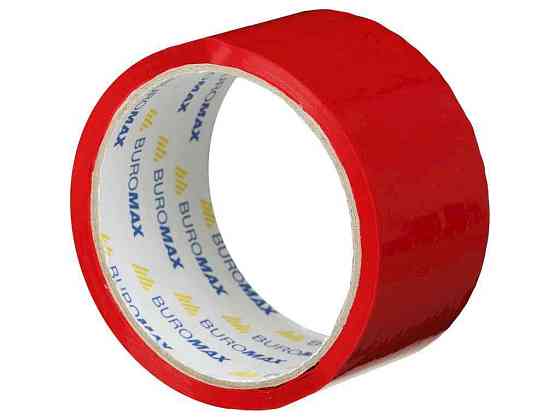 Клейкая лента пак. 48мм x 35м, красная BM.7007-05 ТМ BUROMAX Киев
