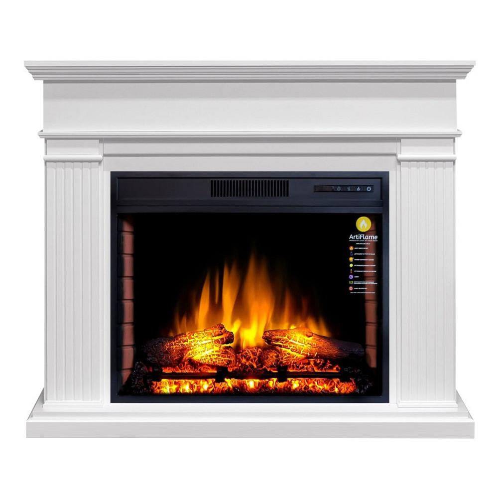 Каминокомплект угловой ArtiFlame ANDANTE CORNER AF28S БЕЛЫЙ БЬЯНКО (со звуком) Львов - изображение 1