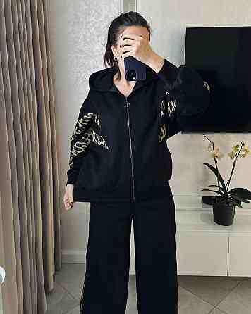 Жіночий стильний повсякденний костюм замша на дайвінгу Одеса