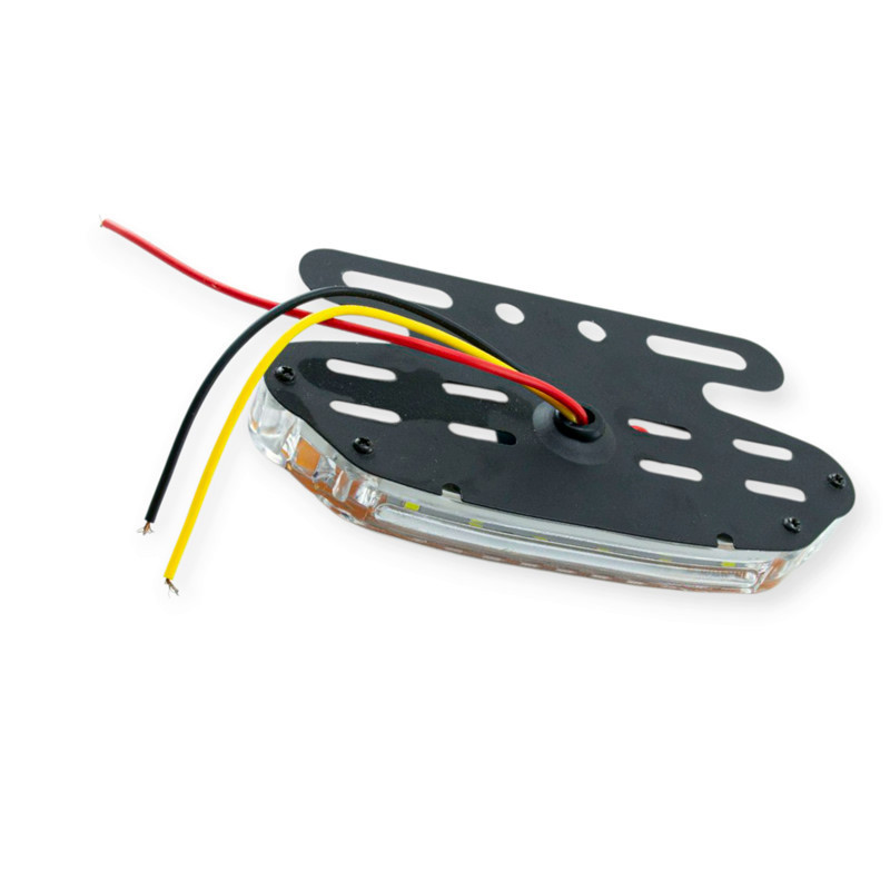 Ліхтар овальний оранжевий, білий 136х105х23мм (24V) маркерний Мукачево - фото 1