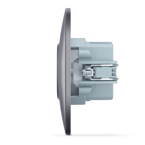 BINERA чорний графіт Розетка внутрішня USB+Type-C зарядний пристрій VF-BNCHRUC20-BG Videx Житомир - изображение 2